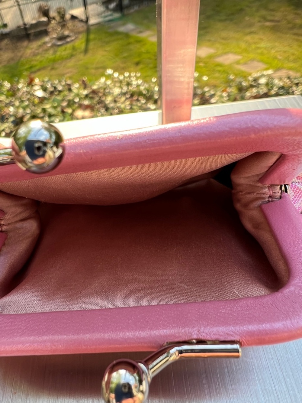 Coach Vintage Ltd. Ed Optic Lurex Mini Pink Signature Kisslock Coin Purse RARE - Picture 5 of 16